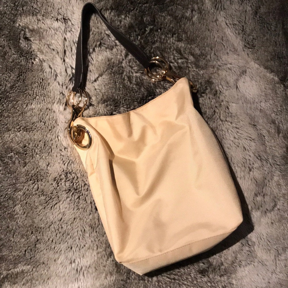 JPK Paris light yellow nylon bucket bag